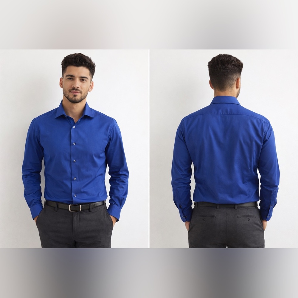 Micheal Kors Blue‎ Slimfit Shirt NWT